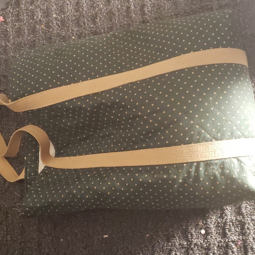 Green/Tan Knitting Quilt bag